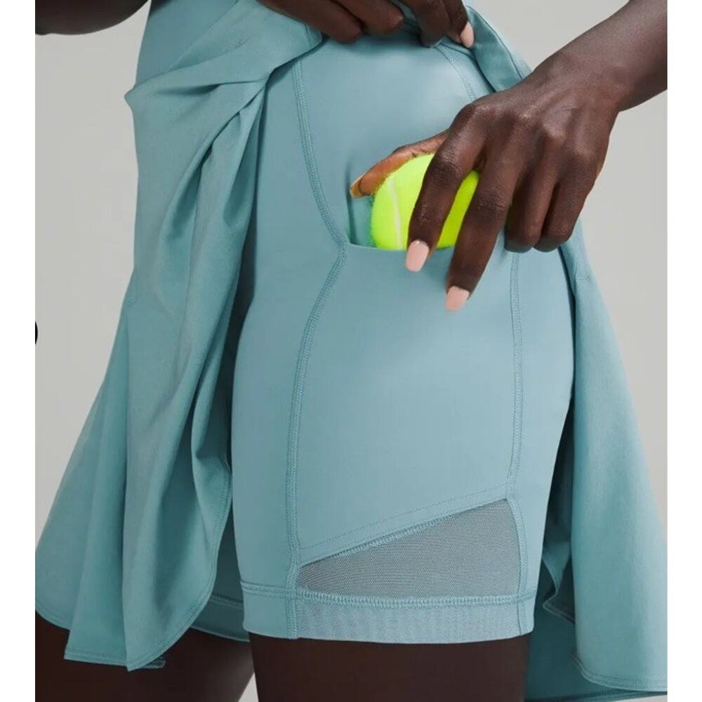 Lululemon Everlux Short-Lined Tennis Tank Dress 6" size 6 Tidal Teal Blue - Picture 3 of 12